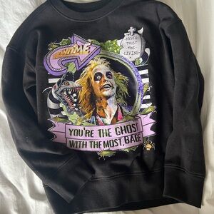 Black Graphic Boy Halloween Sweater